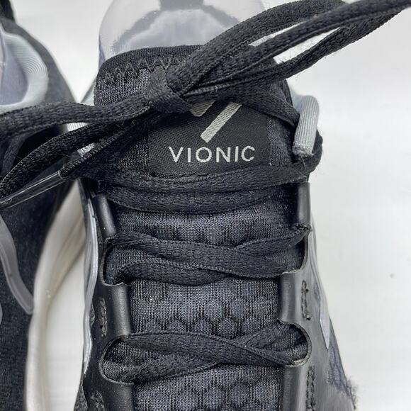 Vionic 335 Miles Walking Athletic Shoes Black White Size 6 - Picture 4 of 11
